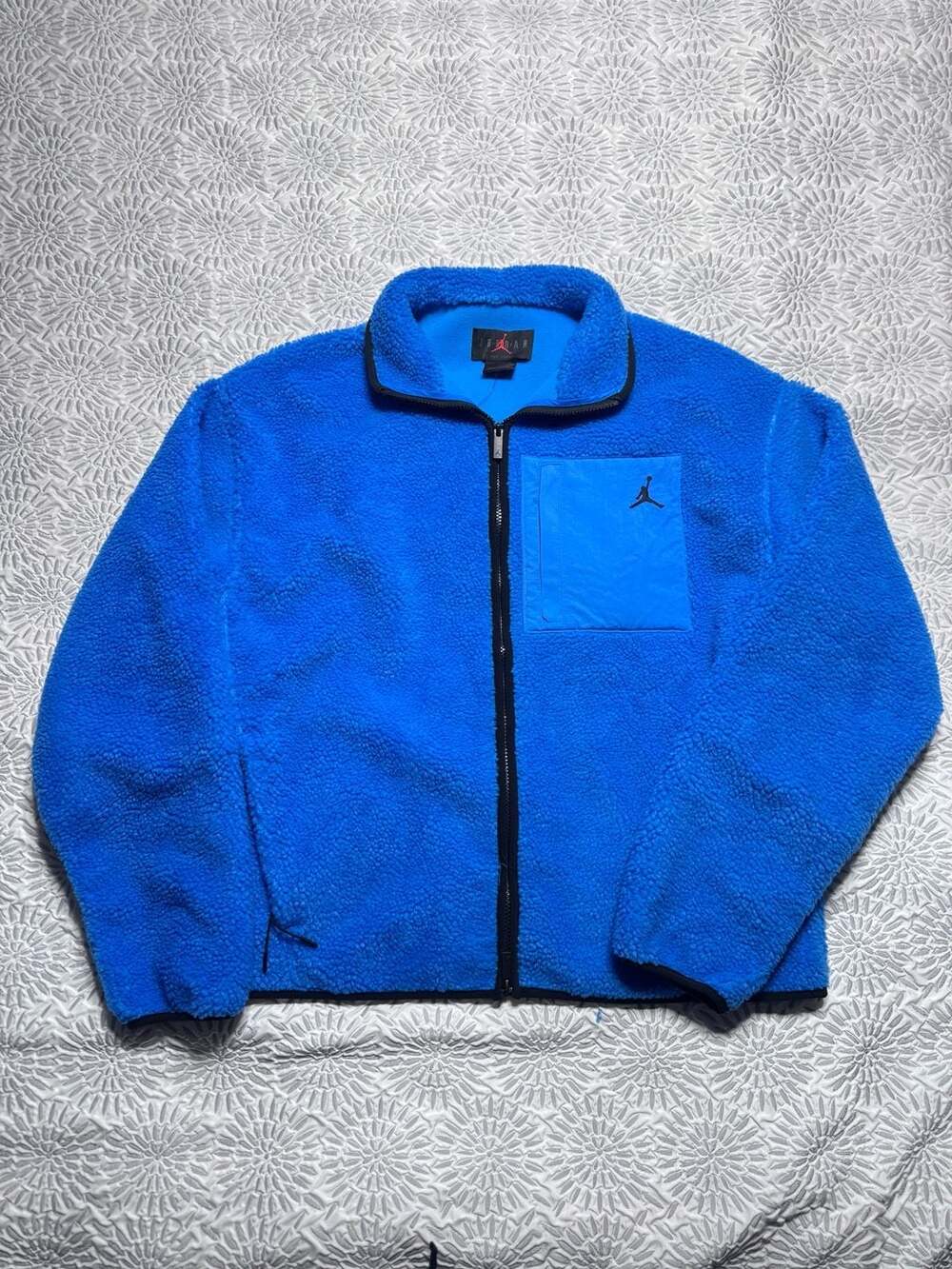 Nike Jordan Jumpman Full-Zip Sherpa Fleece Jacket Men’s Medium HV0778-406